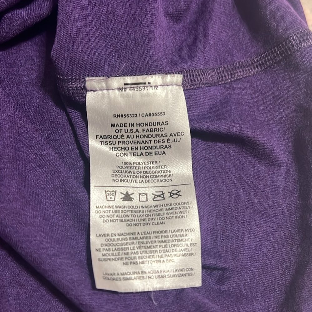 Nike Women's Purple Dri-FIT‎ V-Neck Top - Picture 6 of 7